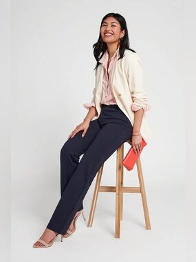 NEW Betabrand Classic DPYP™ Dress Pant Yoga Pant | Straight (dark navy blue)